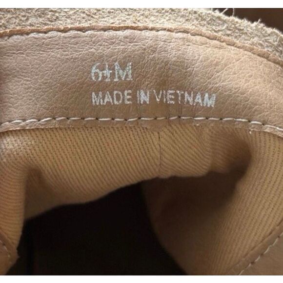 Lisa Vicky Boots Tan Caramel Size 6.5 Suede Leather Block Heel Back Zip NEW - Picture 6 of 7